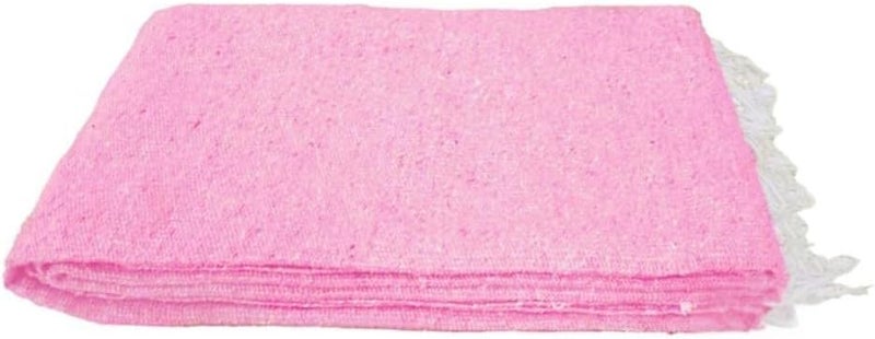 Open Road Goods Solid Color Mexican Yoga Blanket – Large Handwoven Throw for Yoga, Beach, Camping or Home – Soft and Durable Cotton Blend - Image 1